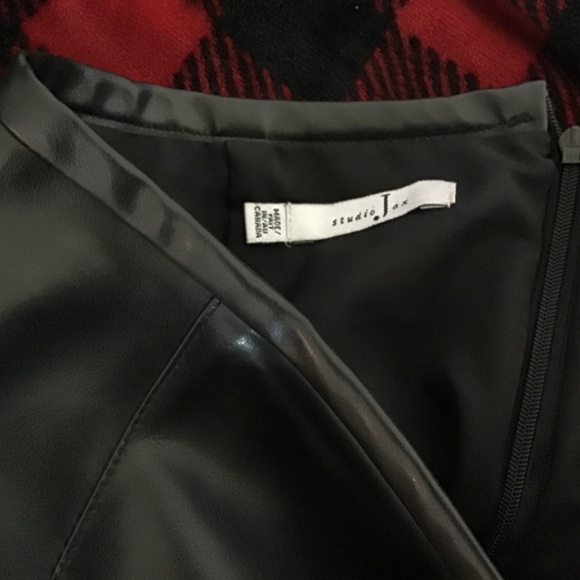 Studio Jax pleather skirt, like new - Picture 2 of 3